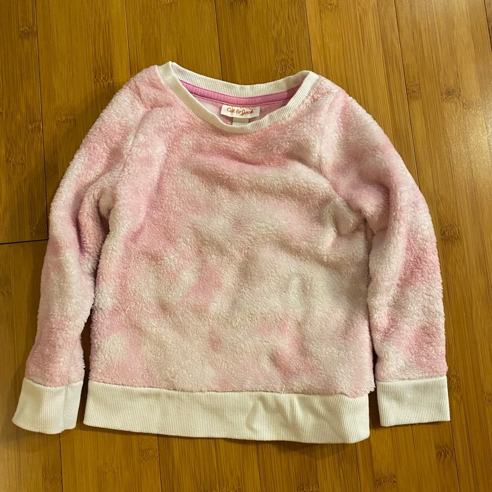 Toddler Girl 3T Pink/White Tie-Dye Sweater